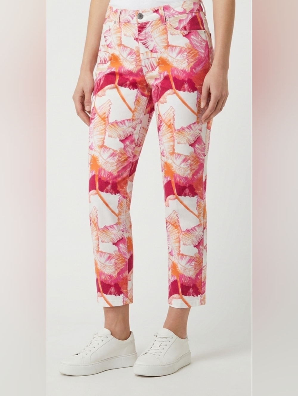 Calvin Klein Jeans Pink & Orange Skinny  Cropped Jeans Size